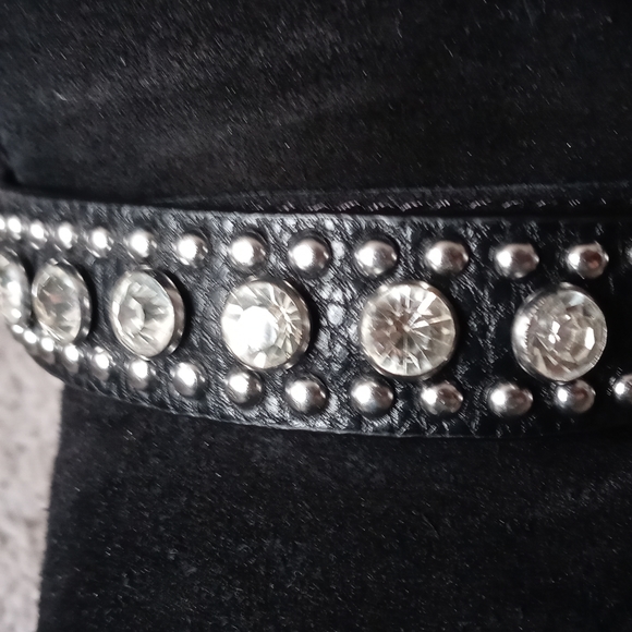 Leather bling boots - Picture 7 of 12